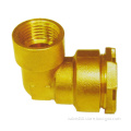 Brass pe ppr elbow compression fitting